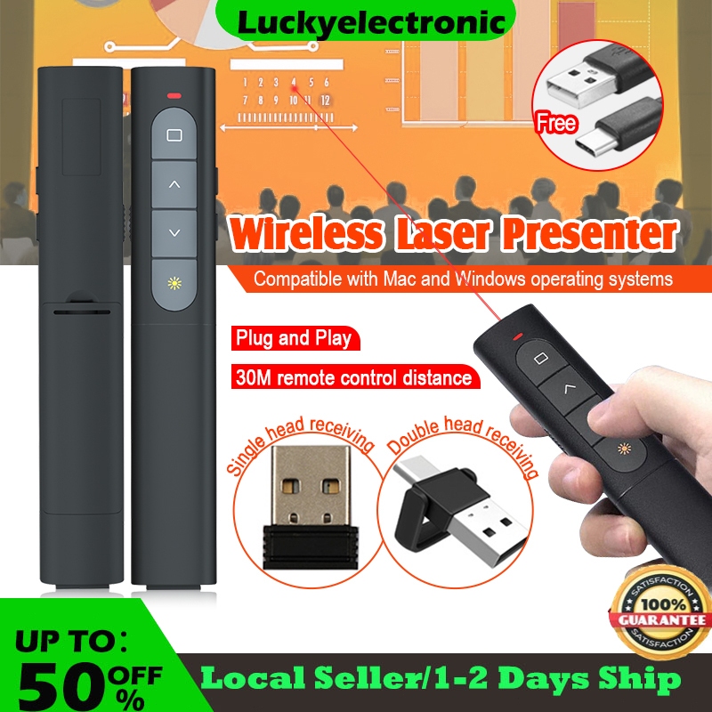 [SG Seller] Wireless Laser Pointer/USB Presentation Remote Control/PPT