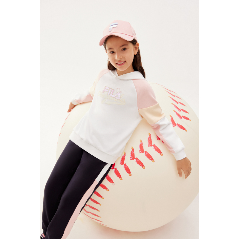 FILA KIDS Girl s ORIGINALE Hoodie in White Shopee Singapore