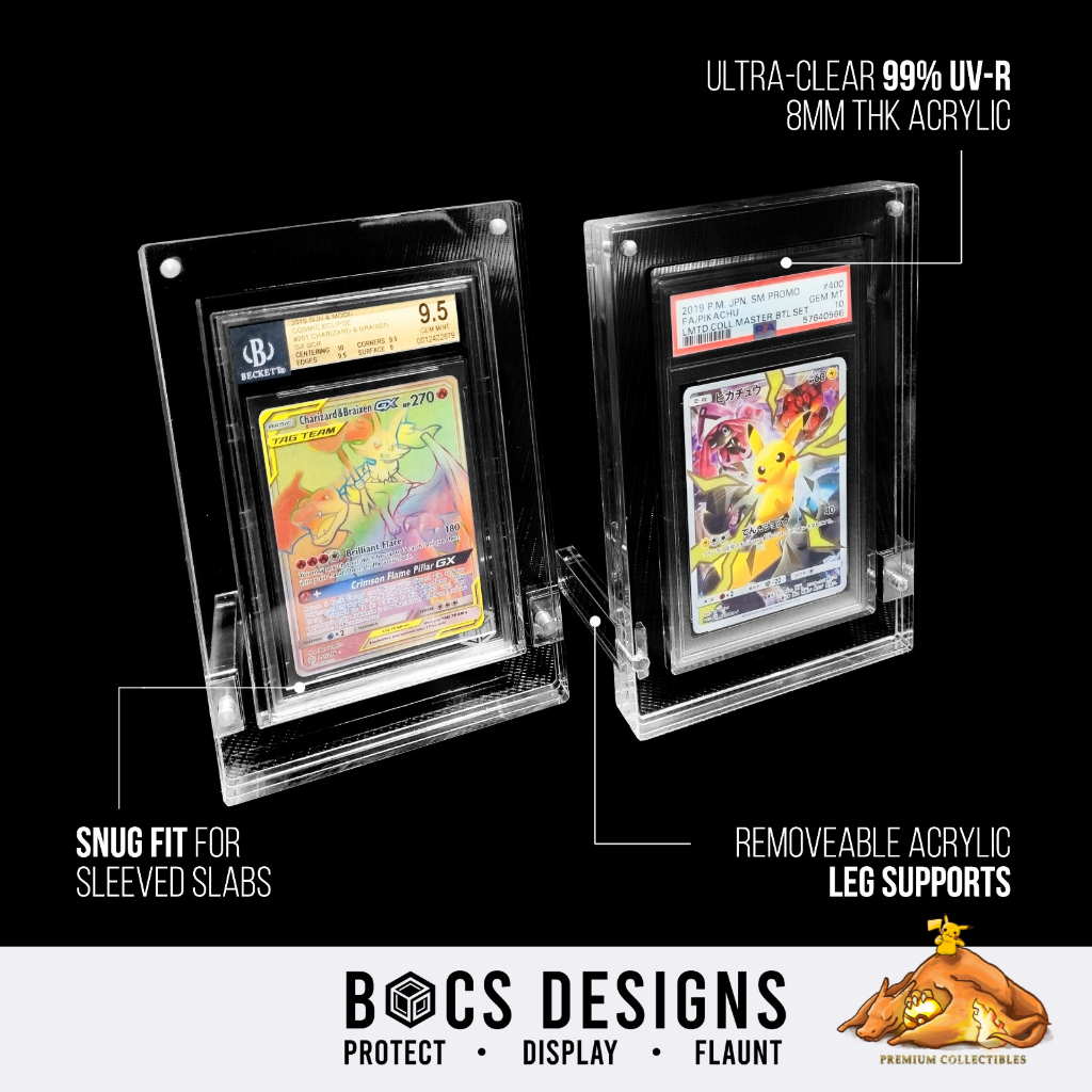 BOCS PSA and BGS Graded Slab UV Resistant Acrylic Display | Shopee ...