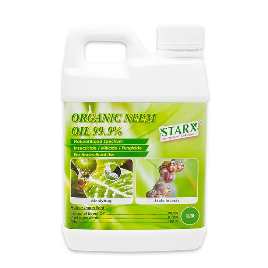 STARX 99.9 Neem Oil Concentrate Insecticide Miticide Fungicide Potted
