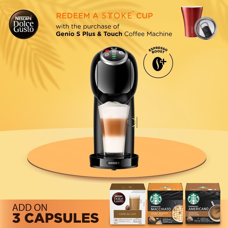 NESCAFE Dolce Gusto Genio S Plus Automatic Coffee Machine - Black ...