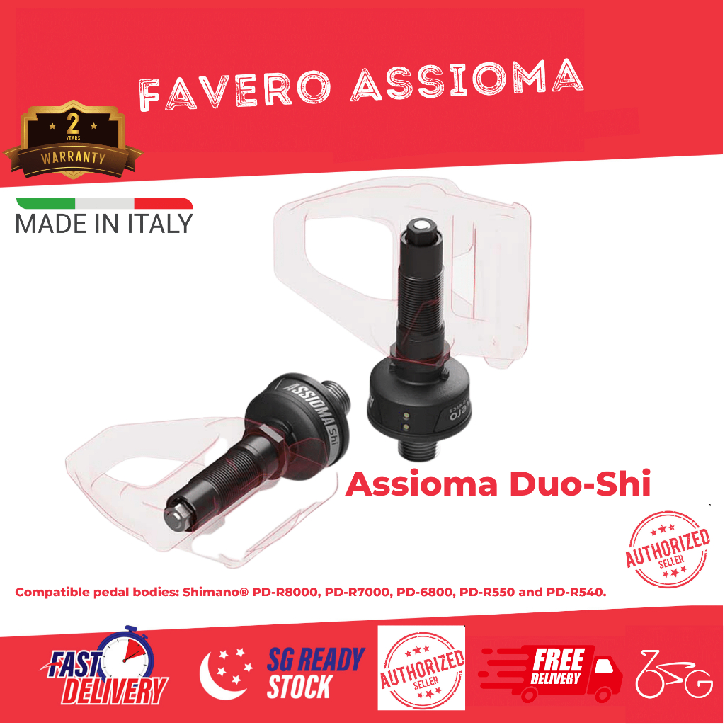 Favero Assioma DUO Shi Cycling Power Meter for Shimano Pedal Bodies Shopee Singapore