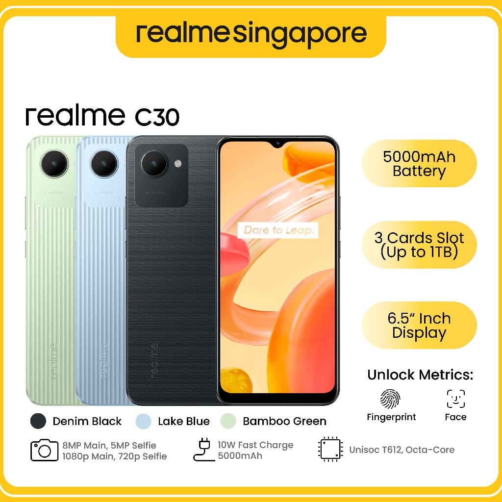 realme C30 Mobile | MicroSDXC | 3GB+32GB 4GB+64GB| Android 11, Realme ...