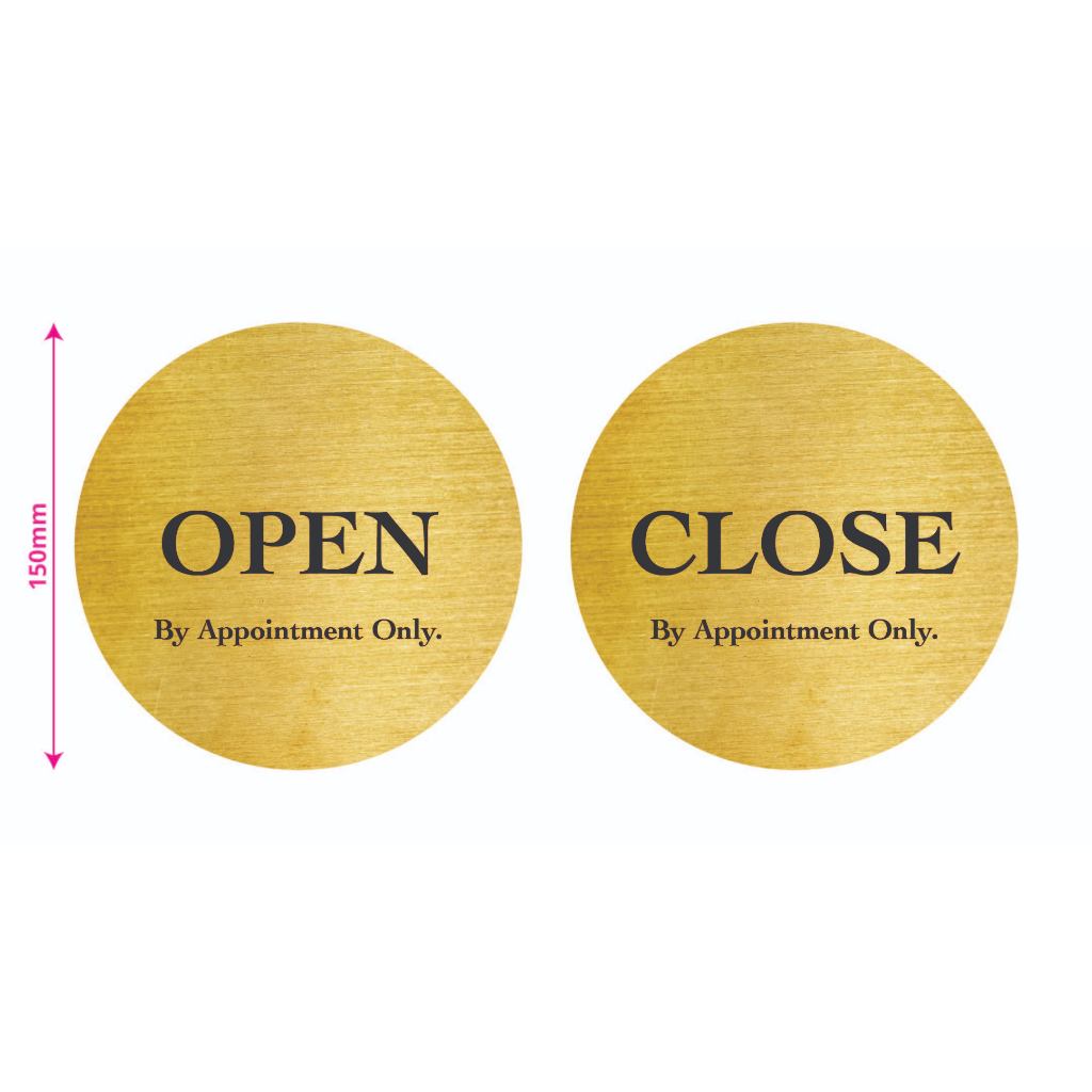 OPEN / CLOSE By Appointment Only SIGN/SIGNAGE | 148mm x 210mm ...