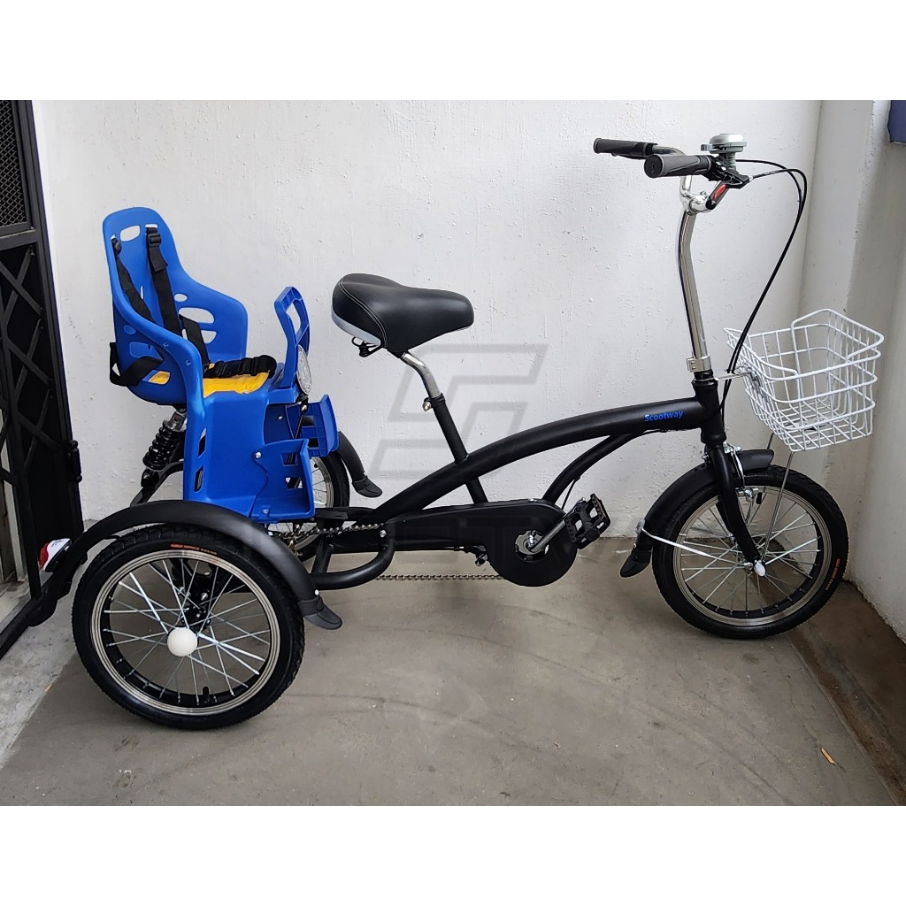 Child seat for tricycle clearance