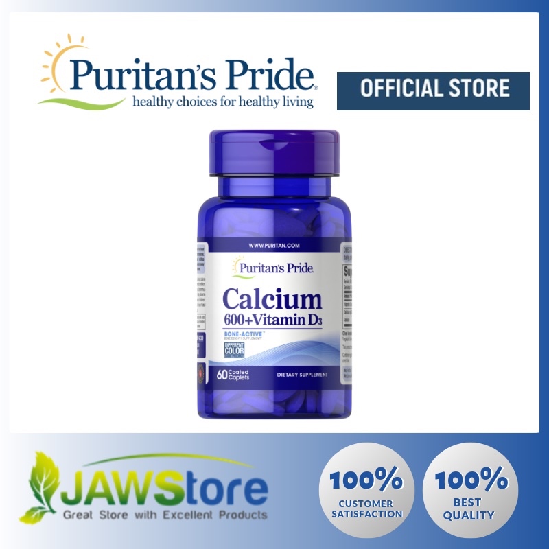 Puritan's Pride Calcium Carbonate 600 mg + Vitamin D 250 IU 600 mg