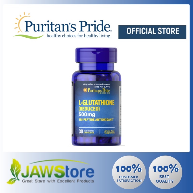 Puritan's Pride L-Glutathione 500 mg / 30 Capsules | Shopee Singapore