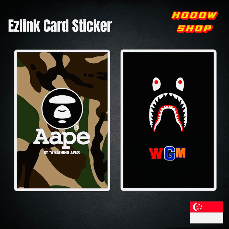 Supreme and outlet bape stickers