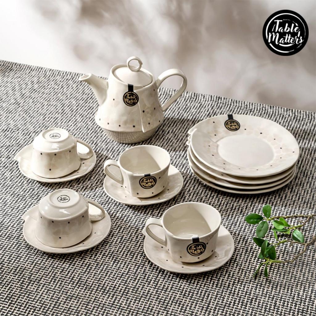 Table Matters - Peach Meadow Tea Set | 1 x 900ml Teapot | 4 x 180ml Tea ...