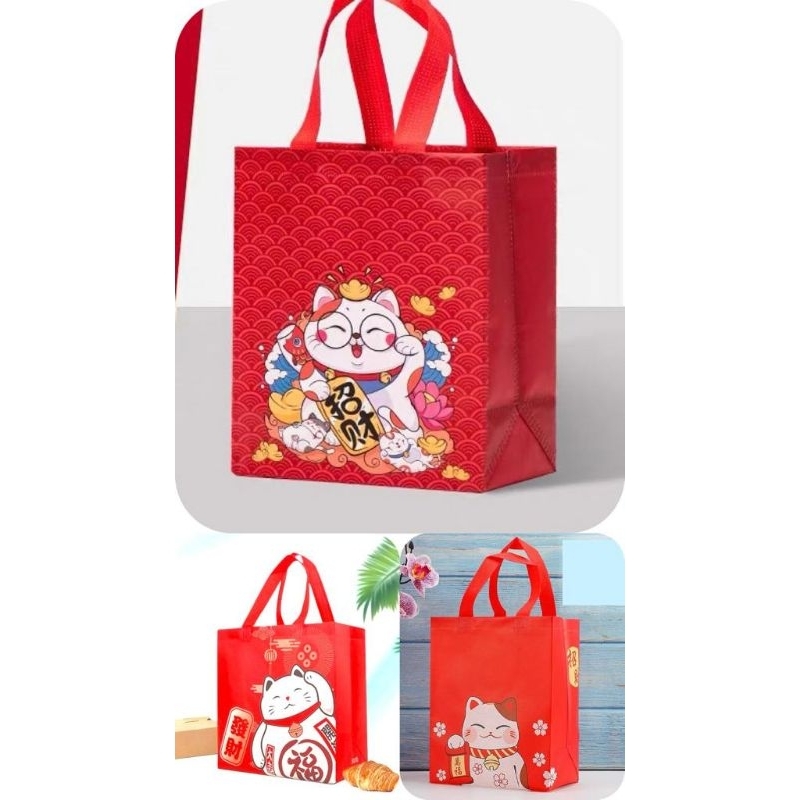 SG stock | Gift Bag | CNY Coated Non-woven Bag | Water proof Bag ...