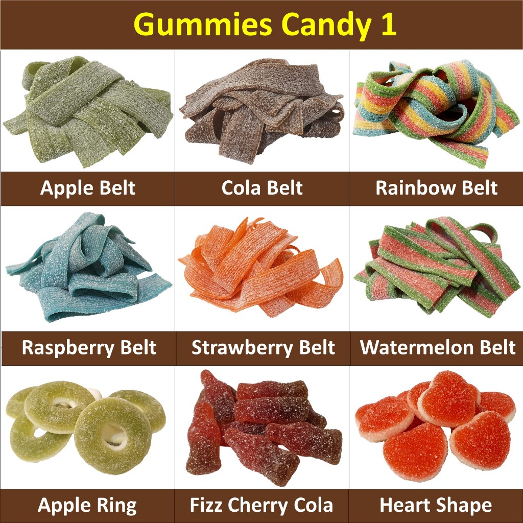 Old School Sour Belts Gummy Candy 125g (Bebeto Haribo