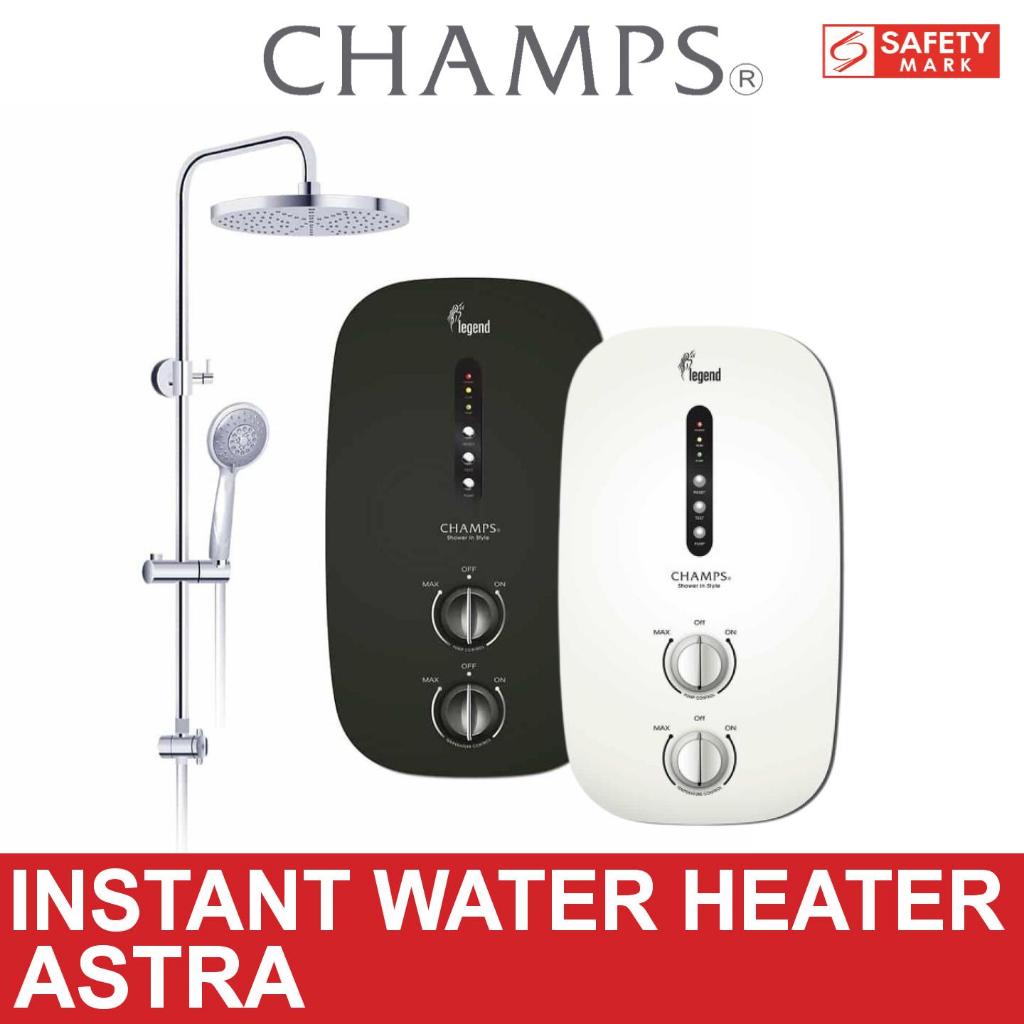 Champs Legend Instant Water Heater With Rain Shower Set 