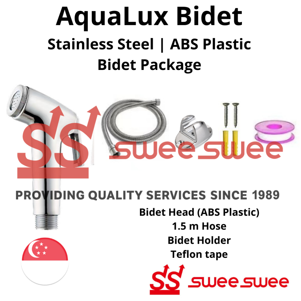 AquaLux CHEAPEST & READYSTOCK Stainless Steel Bidet Spray Set Swift