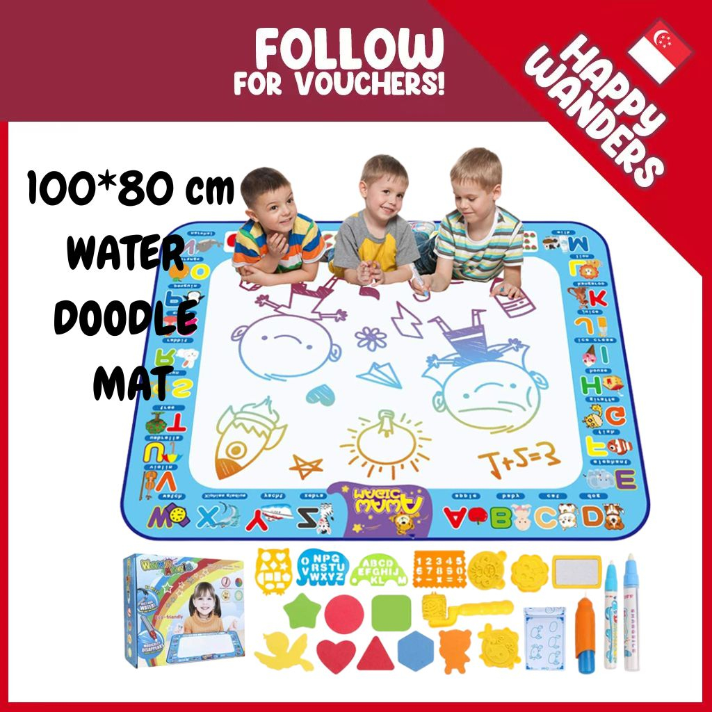 Water Drawing Mat Luminous Color Doodle Drawing Mat Painting Water Doodle  Board For Kids100 X 80cm