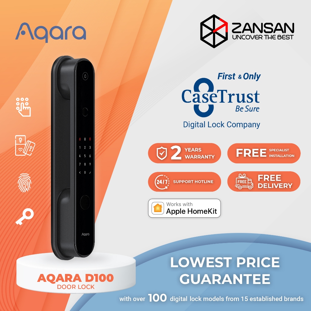 Aqara Smart Door Lock D100 Zigbee / Works with Apple HomeKit