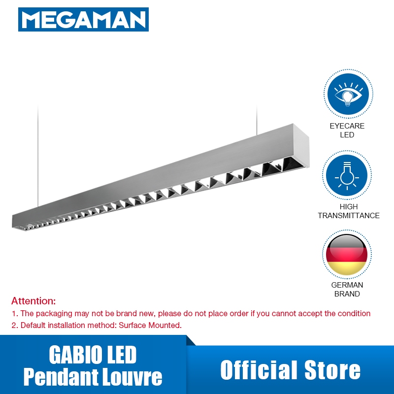 Megaman GABIO LED Pendant Louvre ( 20W 90D 2000lm 4000K Cool White ...