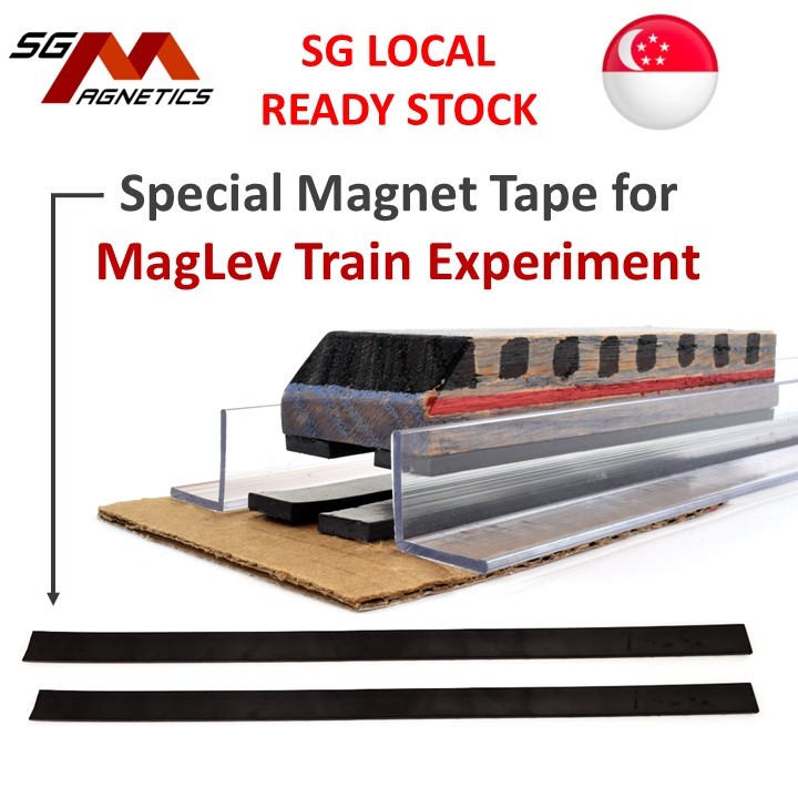 Magnets for MagLev Train Experiment - Levitating Magnet Train Monopole  Monopolar Repel Bar Mag Lev Magnet Strip