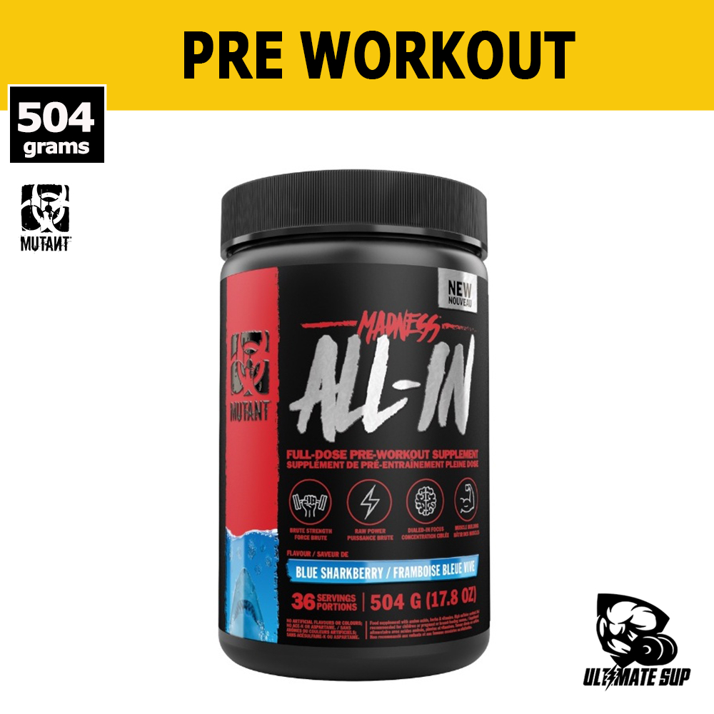 Mutant MADNESS ALL IN, Preworkout Supplement FullDose, Increase