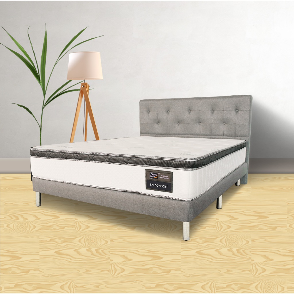[SG Brand] Sleepy Night SN Comfort Mattress (9") & Bedframe Set/ Euro