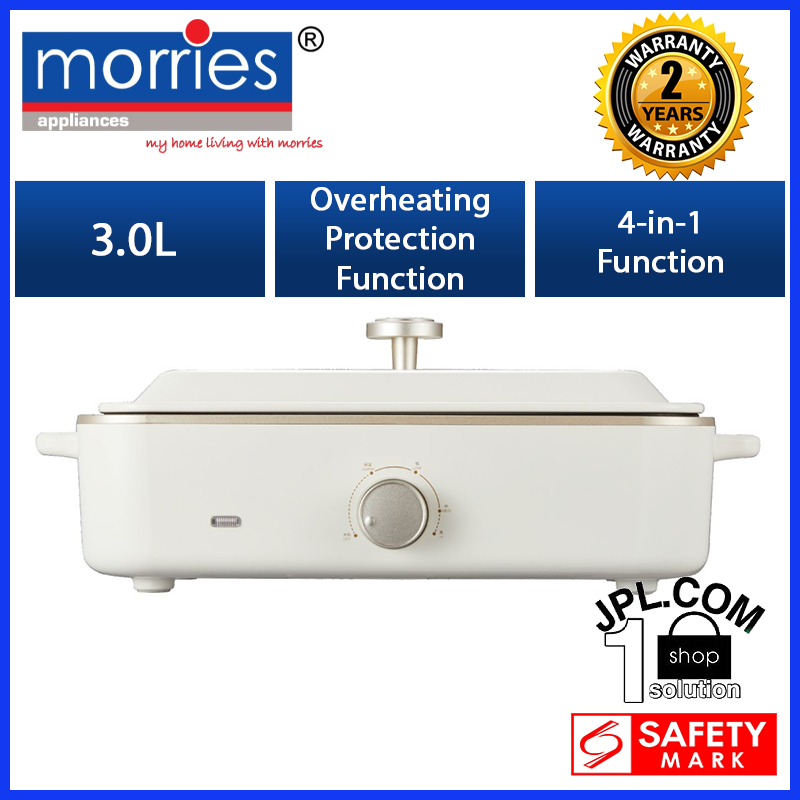 Morries 3.4L Multi-Function Cooker MS1000MPC ( Steamboat, hotpot, BBQ ...