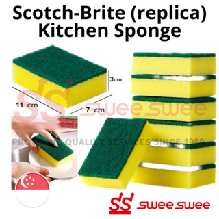 48 Pack Kitchen Sponges Blue Dishwashing Sponges for Bulk Cleaning