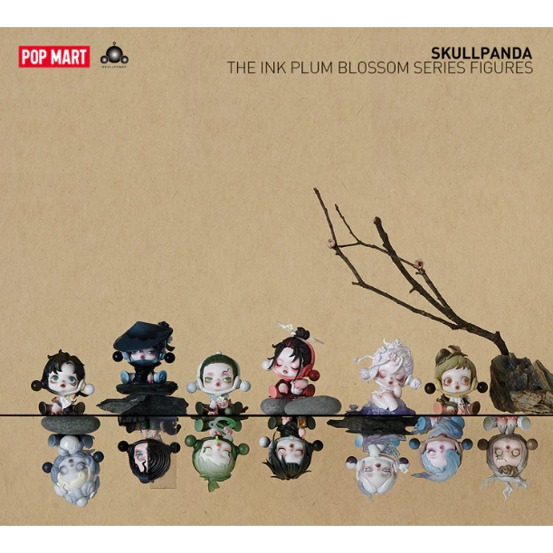 POP MART SKULLPANDA The Ink Plum Blossom Series 庭前墨梅2024