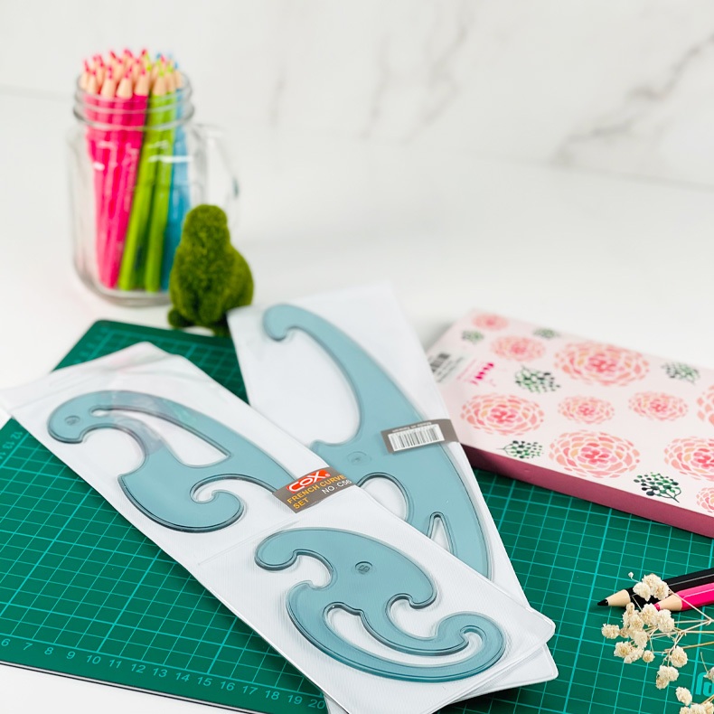 Nähmit - Professionele gebogen liniaal revershoek set van 3 kleermakersliniaal Taylor Ruler french curve/snijpatroon - snijpatroon