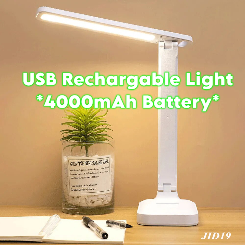 4000mAh Rechargeable LED Table Lamp Study Lamp Desk Lamp Portable ...