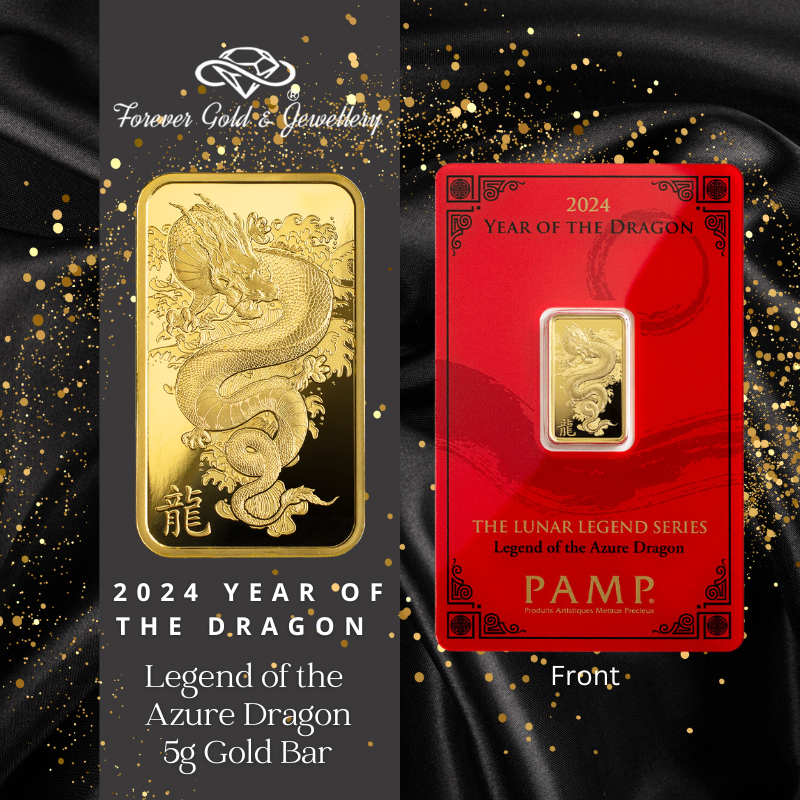 2024 Year of the Dragon GOLD BAR 999.9 PAMP SUISSE 5grams | Shopee ...