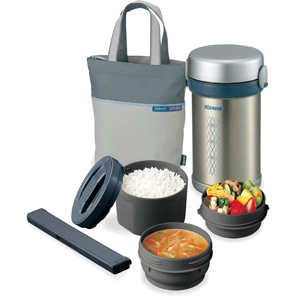 Zojirushi ( SLNC09 ) Bento Lunch Meal Jar StainlessSteel Vacuum Insulated Lunch box Shopee