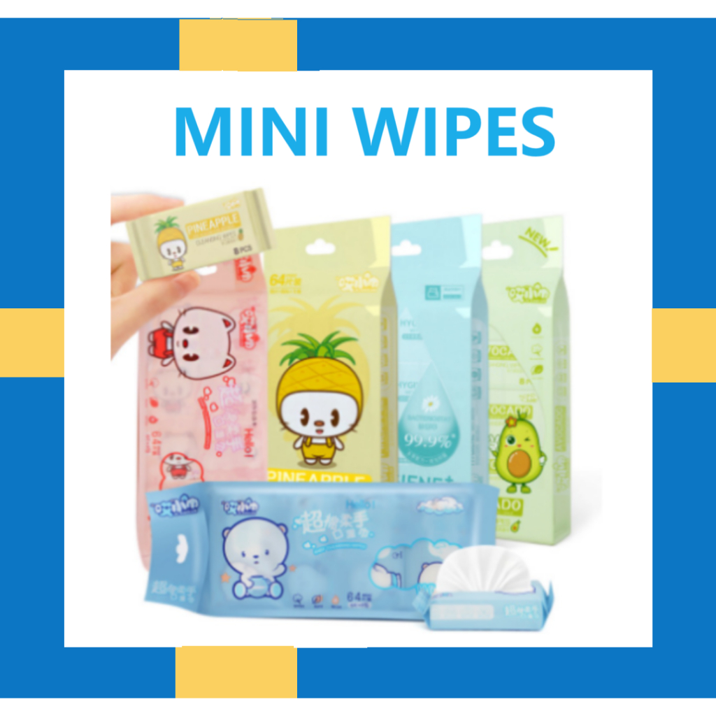 99.9% RO Water Wet Wipes Unscented Hypoallergenic Baby Wipes For Newborn Skin Care Food-Grade Small Pack Baby Wet Towel Tissue Baby Wipe