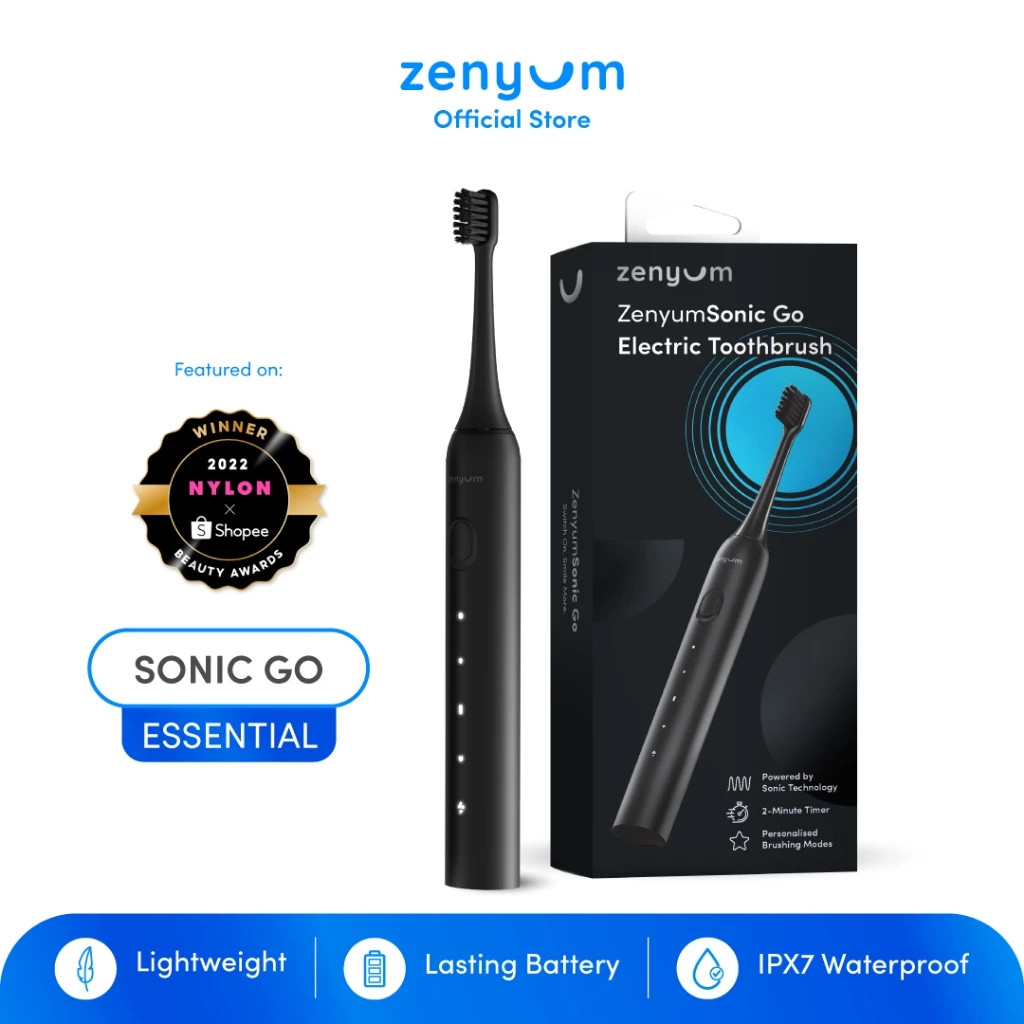 Zenyum Sonic Go toothbrush with travel case