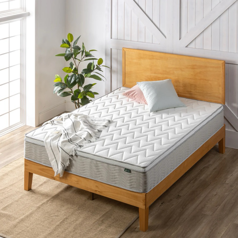 Zinus 25cm Euro Top Latex & Memory Foam Hybrid ‘Cool’ Spring Mattress
