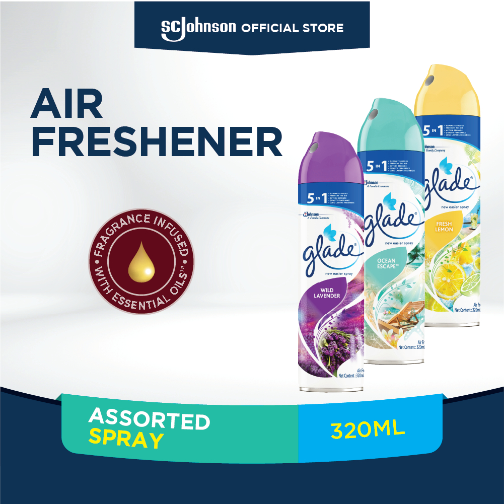 Glade Aerosol Spray 320ml Assorted Scents Shopee Singapore 9935