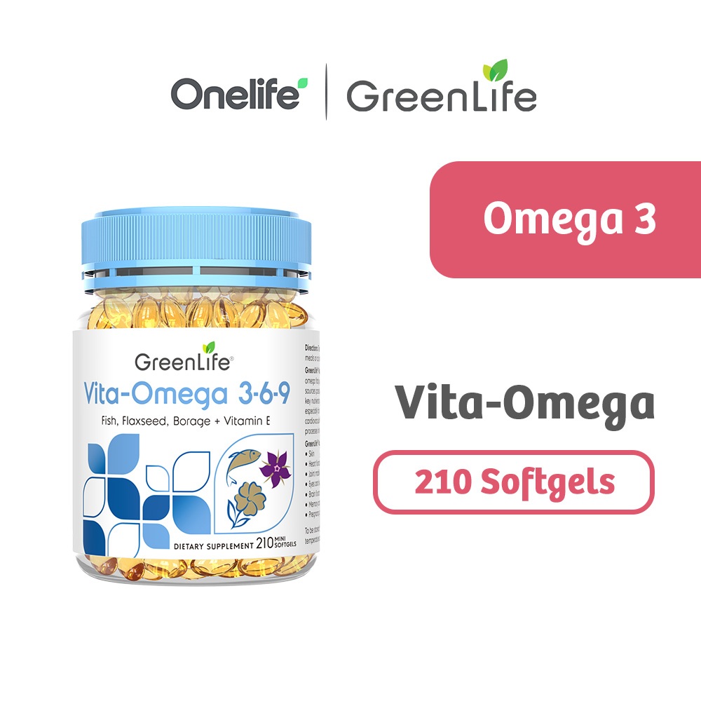 GreenLife Vita Omega 369 (Omega 3 620mg, Omega 6 516mg, Omega 9 208mg