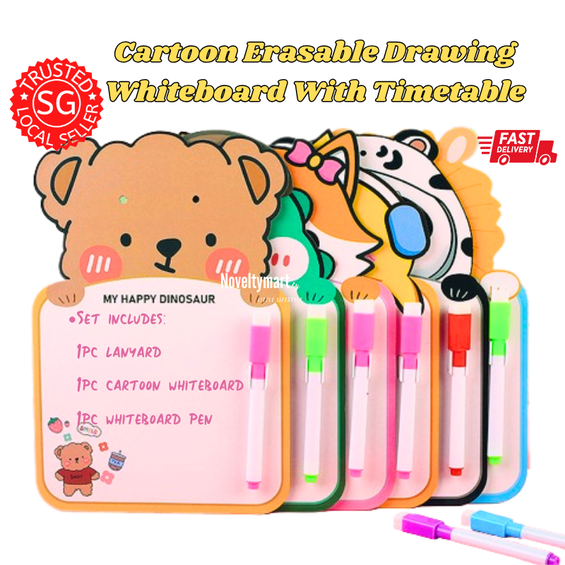 [New Arrival]Cartoon Erasable Drawing Whiteboard With Timetable Goodie ...