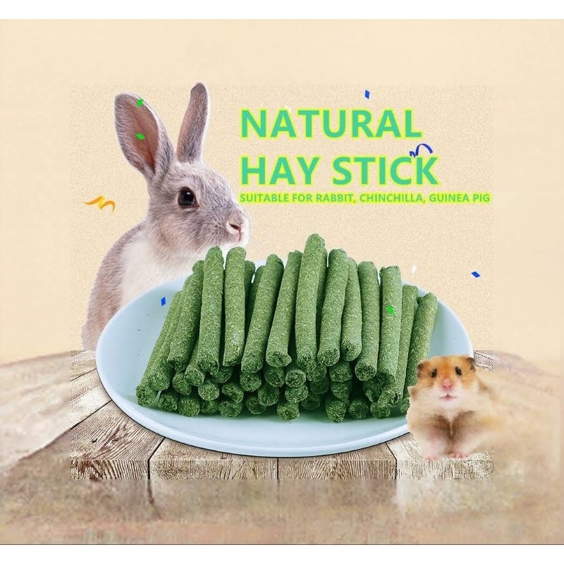 Bunny Chew Sticks Niteangel 20-Pack Timothy Hay Sticks Natural - Main Image