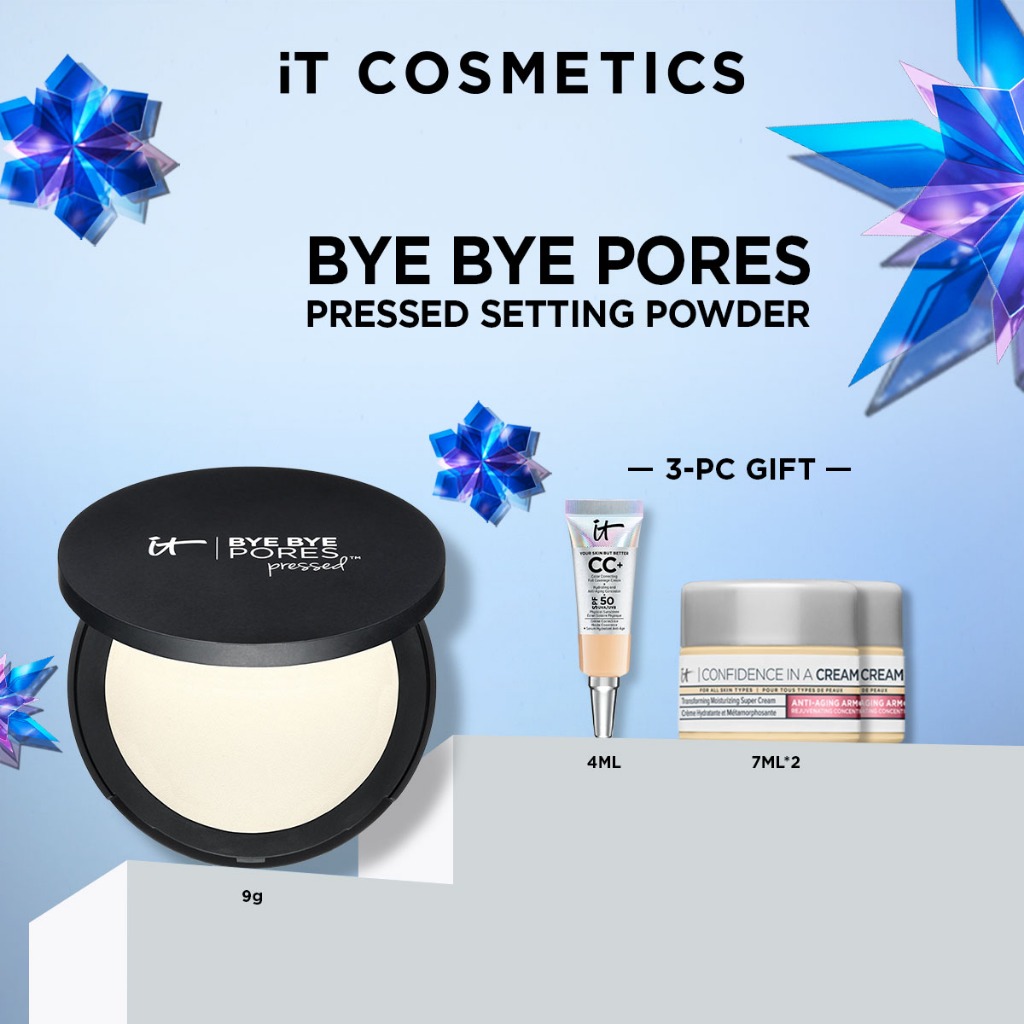 [November Exclusive Set] IT Cosmetics Bye Bye Pores Pressed Silk ...