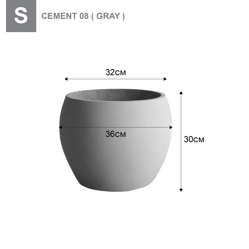 [SG SELLER] Plant pot large Cement Pot concrete Fiber Glass pot Flower