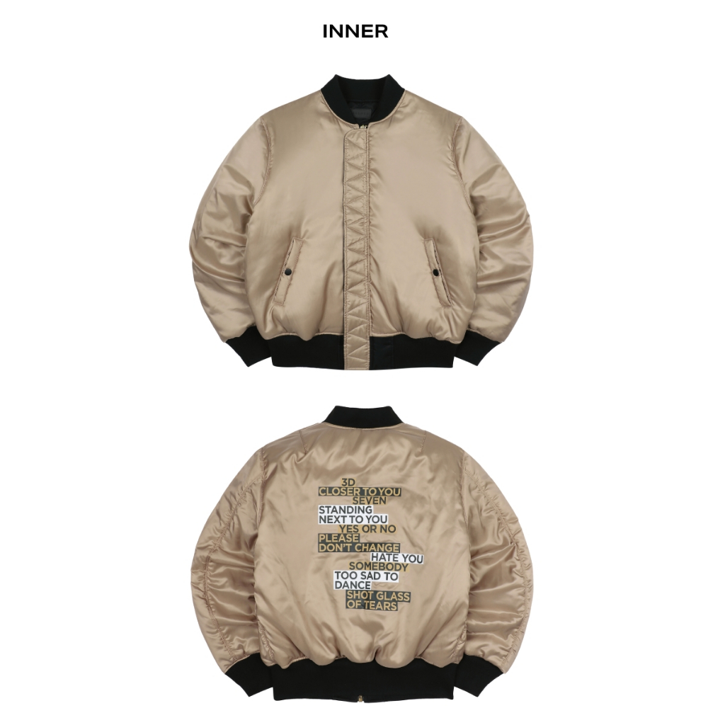 1st PO) BTS Jung Kook Golden Oversized Bomber Jacket | Shopee