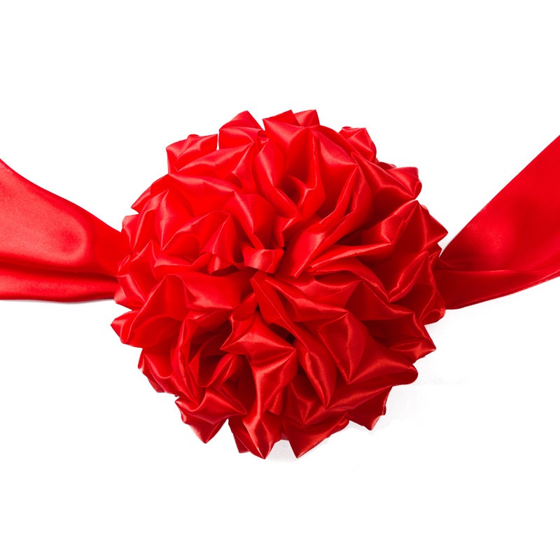 SG 【Local】Flower Ball Red Clothes Wedding Ribbons / Opening ceremony 红采 ...