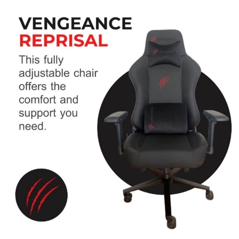 (AUTHORISED DISTRIBUTOR) Vengeance Reprisal Gaming Chair Office Chair ...
