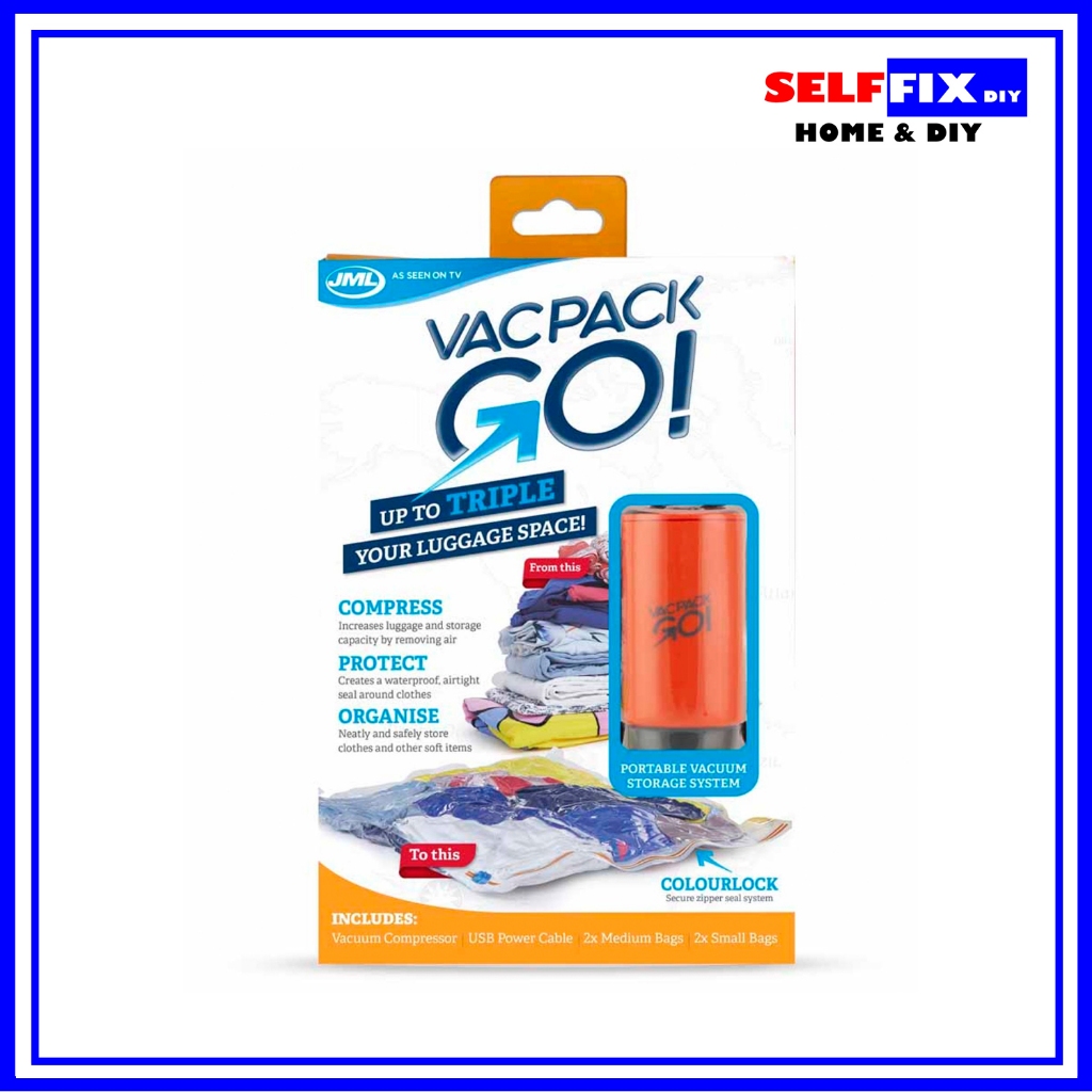 JML VacPack Go (Portable Vacuum Storage System) Shopee Singapore