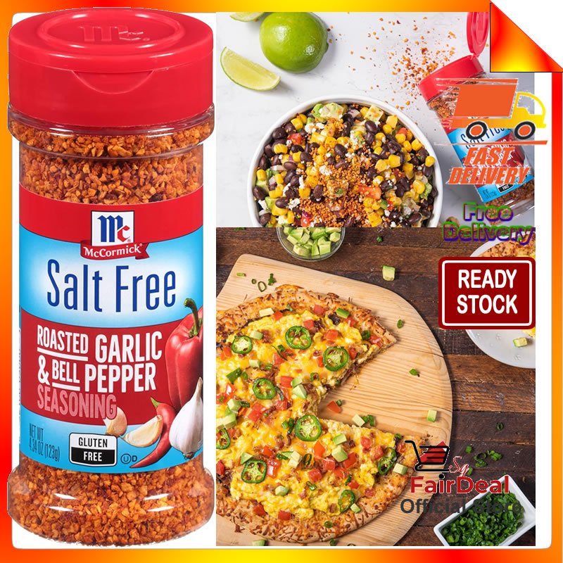 Mccormick Salt Free Roasted Garlic And Bell Pepper Seasoning 123g