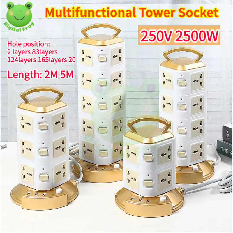 PDUSB Fast Charging Socket Panel Vertical Multifunctional Tower Socket