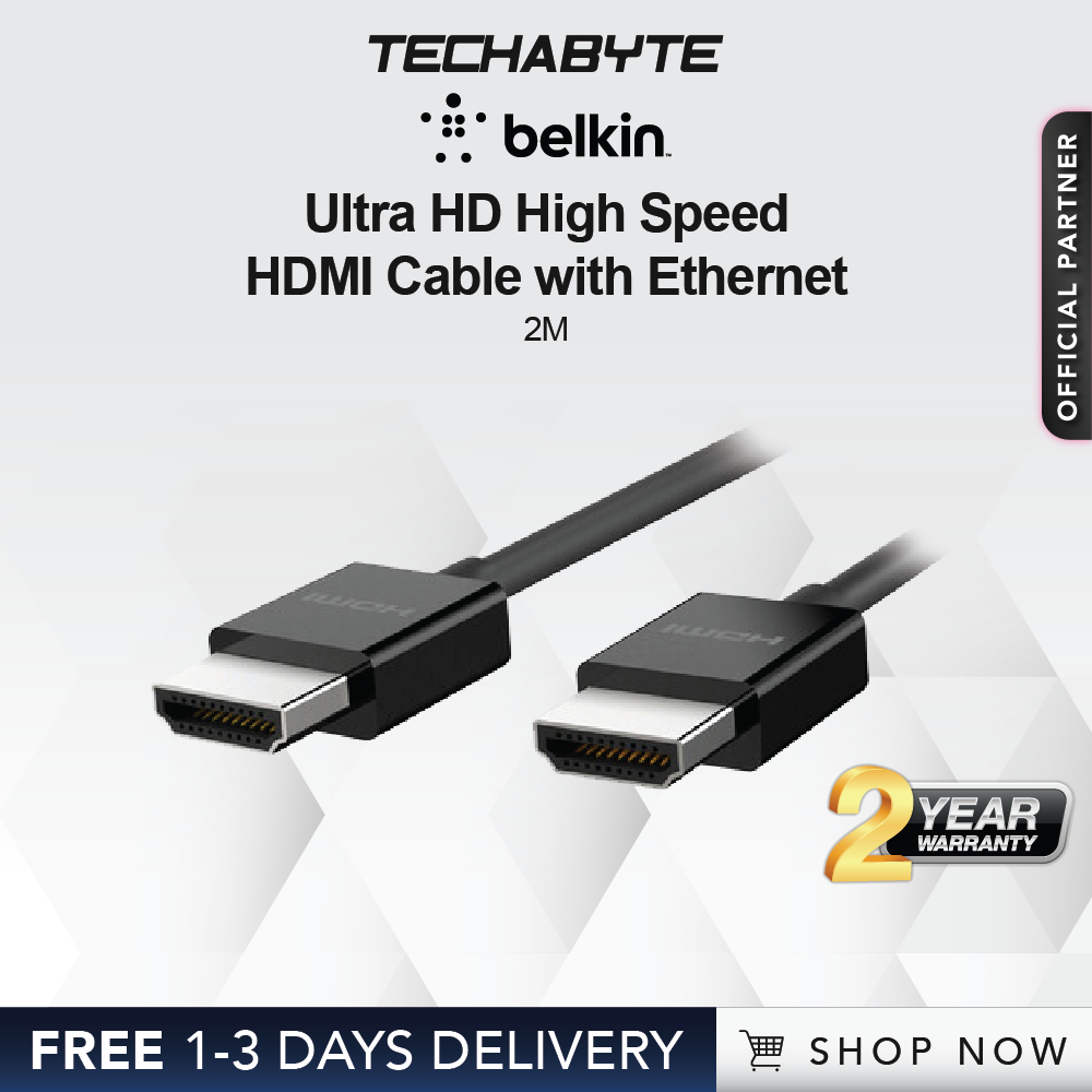 FAST SHIP Belkin Ultra HD High Speed HDMI Cable 2M Shopee Singapore