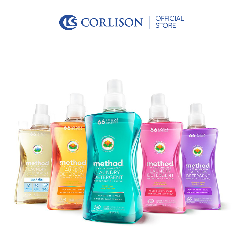Method laundry detergent assorted scents 1.58L (66 loads) Shopee