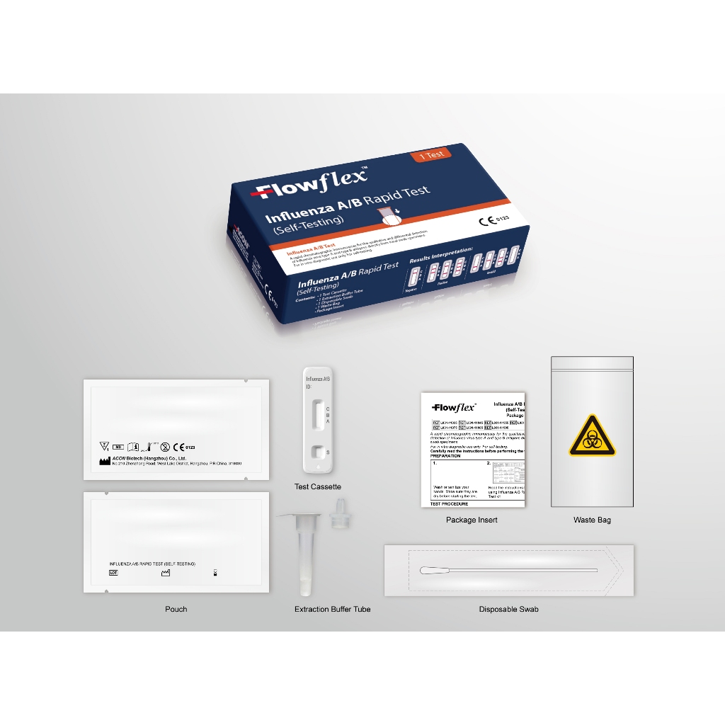 Flowflex™ Influenza A/B Rapid Test (1 tests/box) | Shopee Singapore