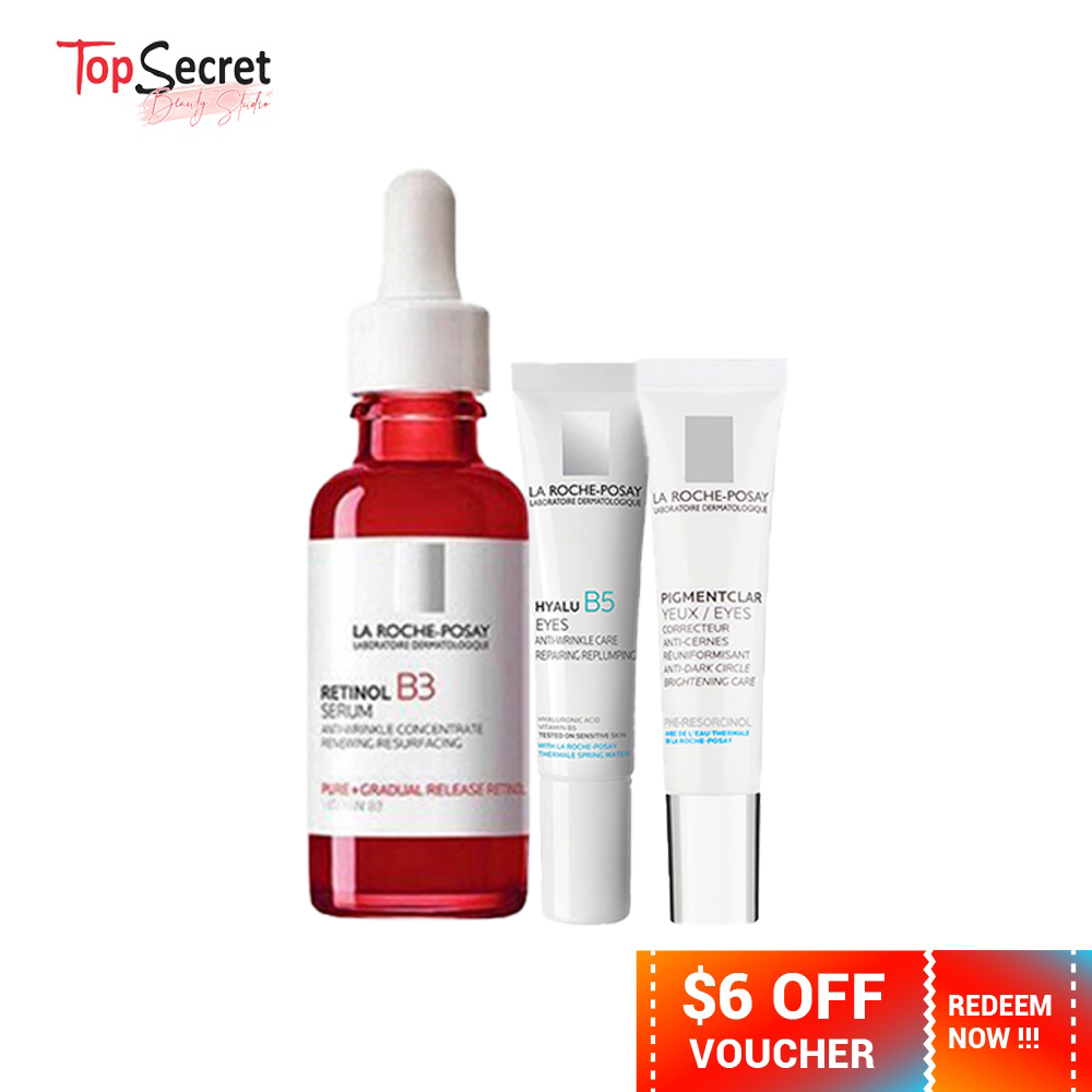 [Antiaging range] La Roche Posay Hyalu B5 Eye Cream Retinol B3 Serum Pigmentclar Eye Cream
