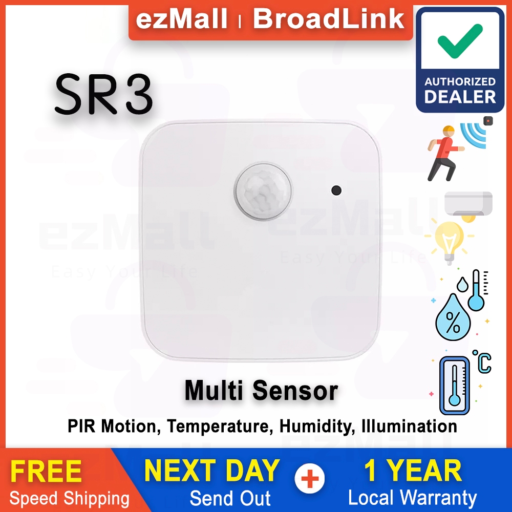 BroadLink SR3 Smart Multi Sensor PIR Motion, Temperature, Humidity